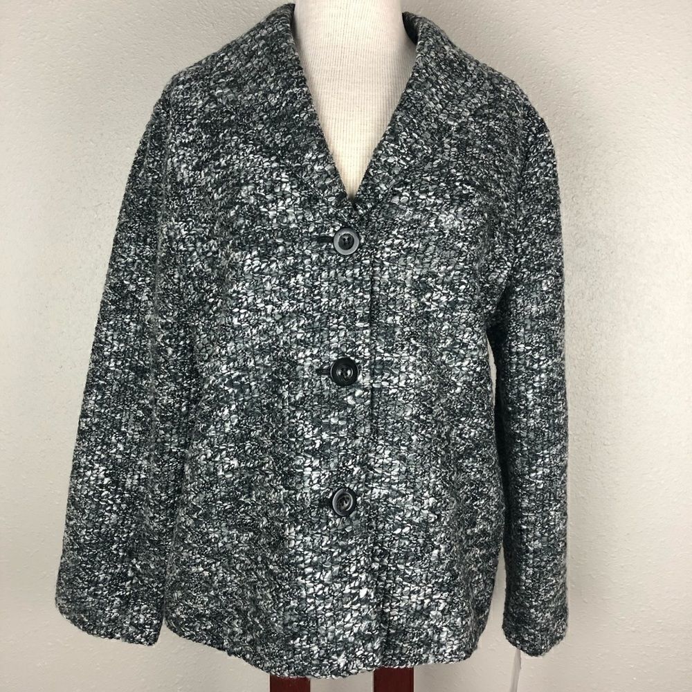 NWT Alfred Dunner Button Down Dress Jacket Size 12